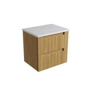 600mm Lovina Tier Wall Hung Vanity with Ceramic Top