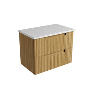 750mm Lovina Tier Wall Hung Vanity with Stone Top