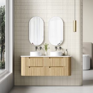 1500mm Varcelli Tier Wall Hung Vanity with Stone Top