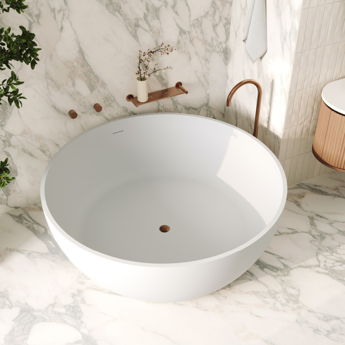 1500mm Shinto Solid Surface Freestanding Bath - Image 5