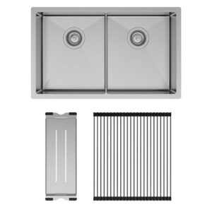 Hana Slim 27L/27L Double Kitchen Sink Kit