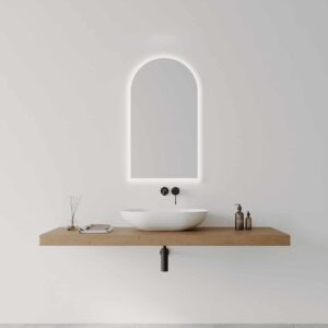 A-Series 500x900mm Arch LED Mirror