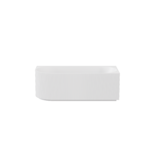 1700mm Capri Matte White Freestanding Corner Bath