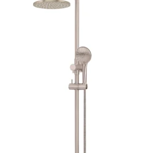 Round Combination Shower Rail with 200mm Rose & Three-Function Hand Shower