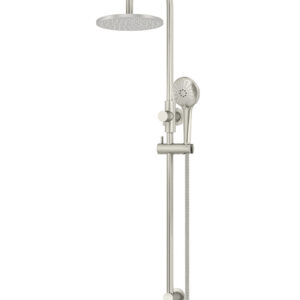 Gooseneck Combination Shower Rail with 200mm Rose & Three-Function Hand Shower