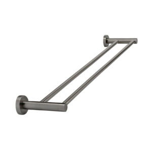 Round Double Towel Rail 600mm